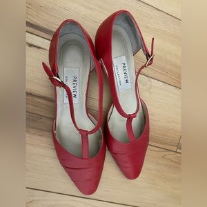 Vintage Preview Collection Red Kitten Heels
